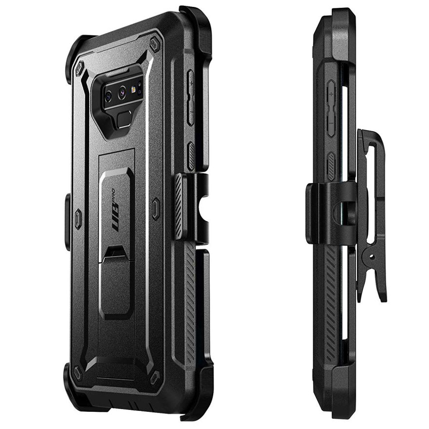 Etui pancerne z kaburą z klipsem obrotowym i osłoną na ekran Supcase Unicorn Beetle Pro do Galaxy Note 9